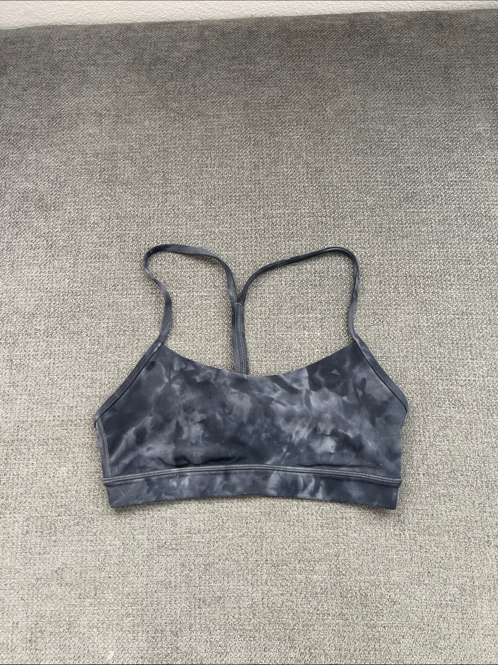 lululemon athletica Gray Tie-Dye Racerback Bralette